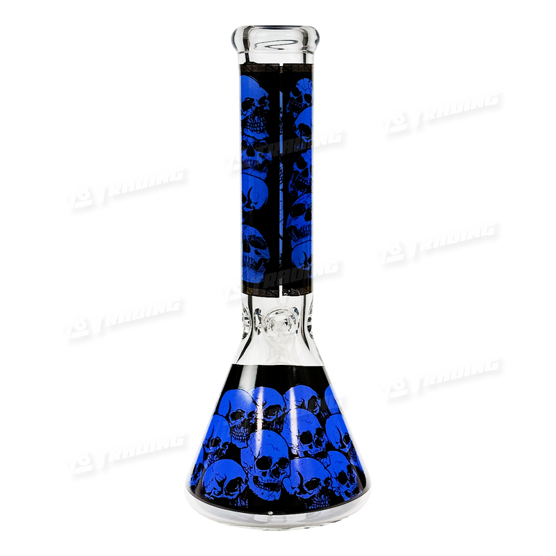 Skull Decal Beaker 14inches / 7mm