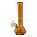 Metallic Chrome 10Inches Hexagon Base Glass Bong - H103804