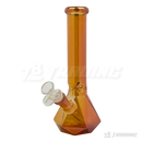 Metallic Chrome 10Inches Hexagon Base Glass Bong - H103804