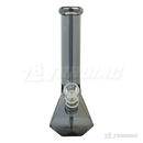 Metallic Chrome 10Inches Hexagon Base Glass Bong - H103804