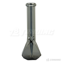 Metallic Chrome 10Inches Hexagon Base Glass Bong - H103804