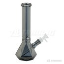 Metallic Chrome 10Inches Hexagon Base Glass Bong - H103804