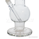 Clear Round Base Glass Water Pipe 18" - HDG5094