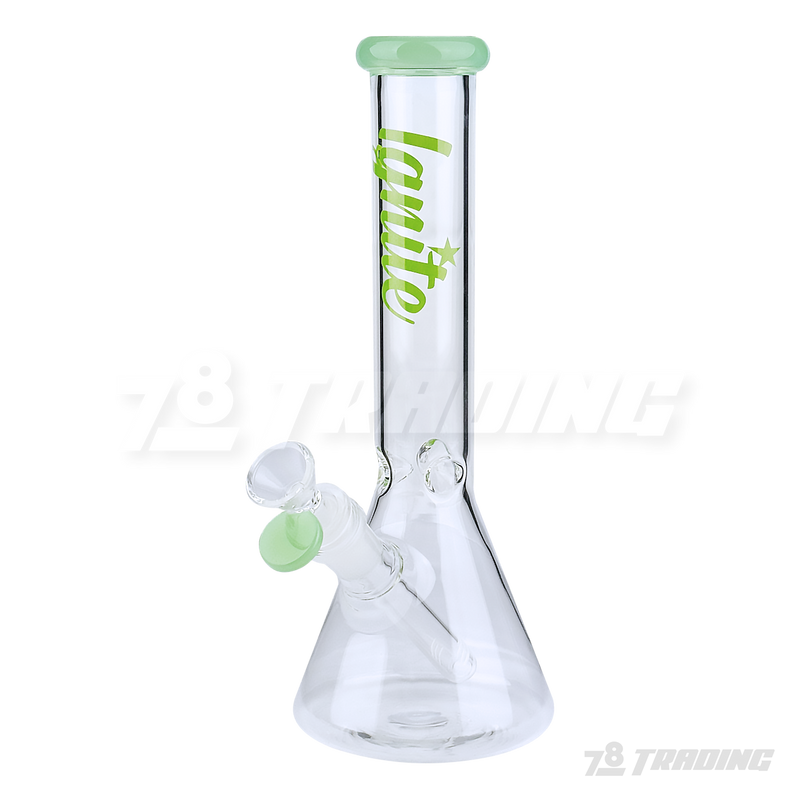 Ignite Glass 10" Simple Logo Beaker