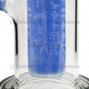 Legendary Glass Honeycomb Sandblast Bong 16inches