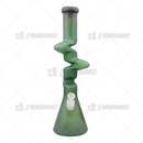 Legendary Glass Color Sandblast Zong Beaker 18inches