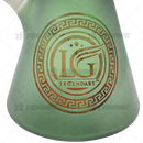 Legendary Glass Color Sandblast Zong Beaker 18inches