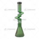 Legendary Glass Color Sandblast Zong Beaker 18inches