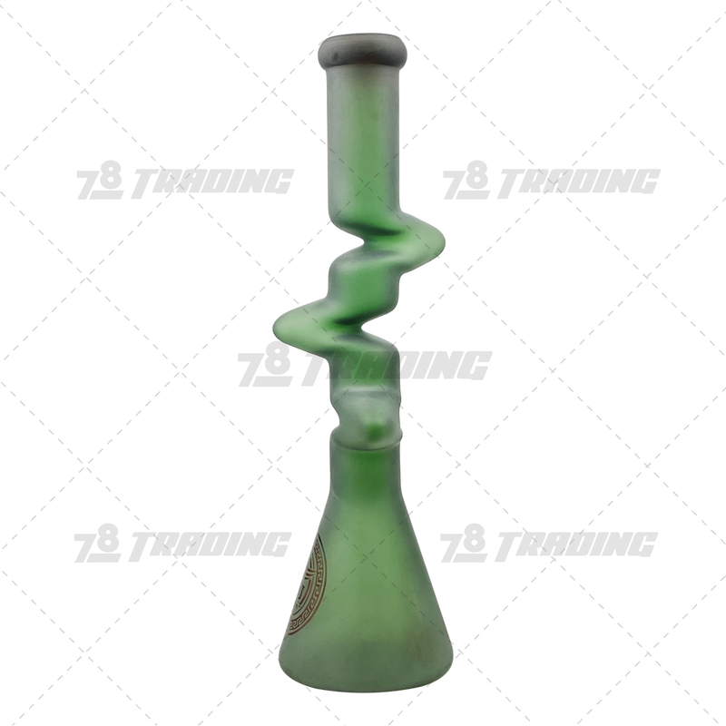 Legendary Glass Color Sandblast Zong Beaker 18inches