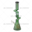 Legendary Glass Color Sandblast Zong Beaker 18inches
