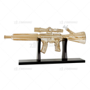 Carbine Bong 24inches with Wood Stand - MB1417