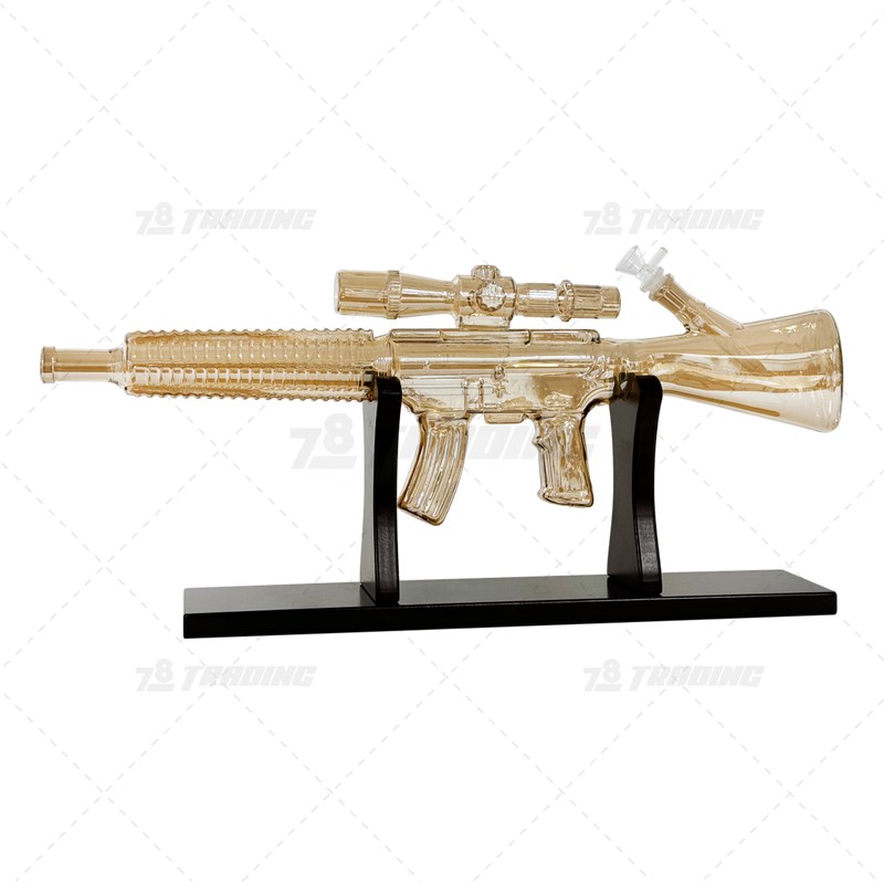 Carbine Bong 24inches with Wood Stand - MB1417