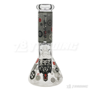 OG Original Glass Glow In The Dark 8" Mini Beaker OG002 - GREY