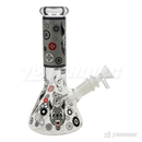 OG Original Glass Glow In The Dark 8" Mini Beaker OG002 - BLACK