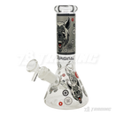 OG Original Glass Glow In The Dark 8" Mini Beaker OG002 - BLACK