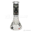 OG Original Glass Glow In The Dark 8" Mini Beaker OG002 - BLACK