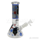 OG Original Glass Glow In The Dark 8" Mini Beaker OG002 - BLUE