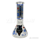 OG Original Glass Glow In The Dark 8" Mini Beaker OG002 - BLUE