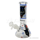 OG Original Glass Glow In The Dark 8" Mini Beaker OG002 - BLUE