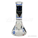 OG Original Glass Glow In The Dark 8" Mini Beaker OG002 - BLUE