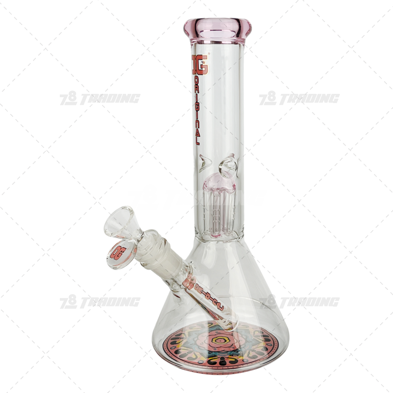 OG Original Glass Bottom Decal Tree Perc. Beaker 10inches - OG352