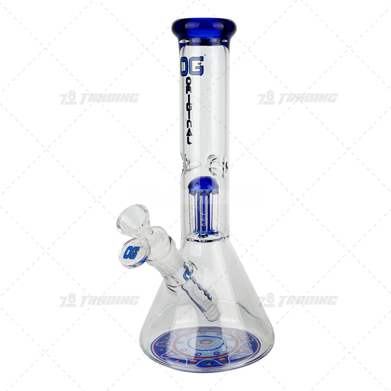 OG Original Glass Bottom Decal Tree Perc. Beaker 10inches - OG352