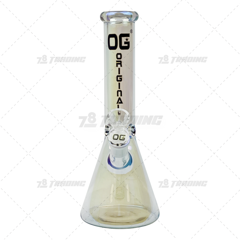 OG Original Glass Metallic Chrome Beaker 10" - OG363