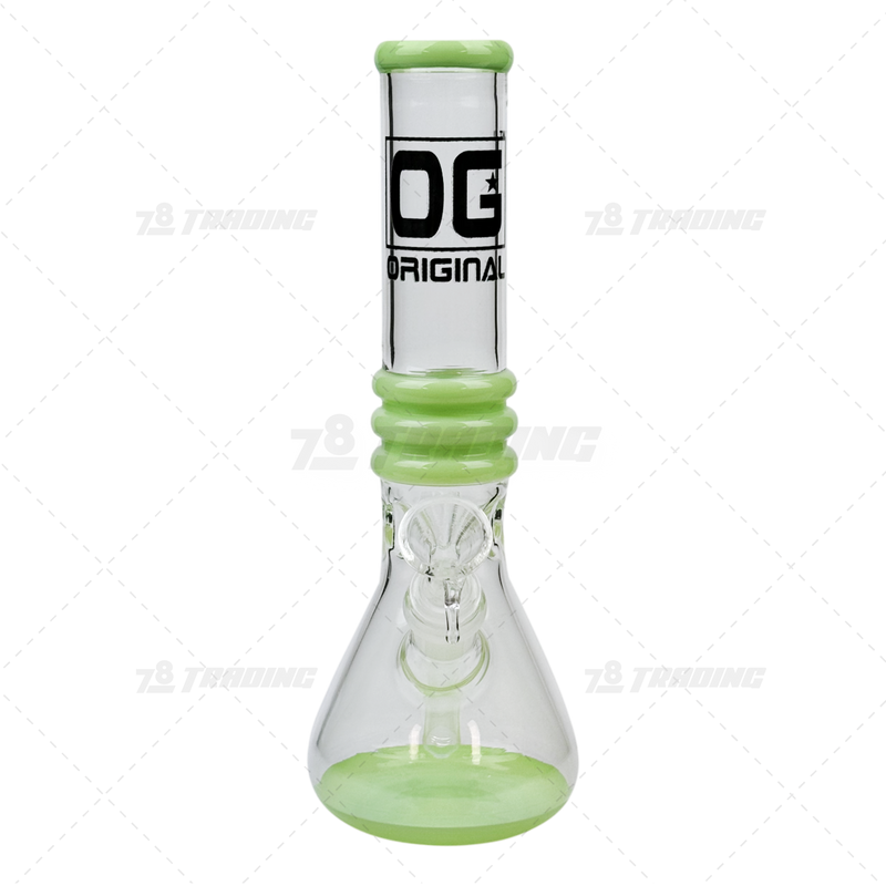 OG Original Glass 10Inches US Color Rimmed Pipe - OG4891