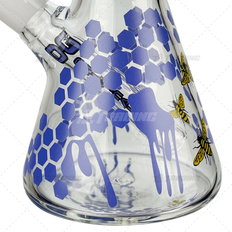 OG Original Glass Honeycomb Decal Beaker 10inches - OG612