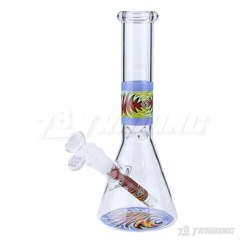 OG Original Glass Wigwag Decal Beaker 10inches - OG613