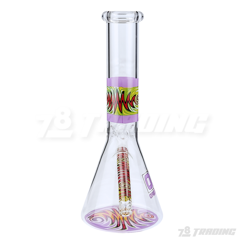 OG Original Glass Wigwag Decal Beaker 10inches - OG613