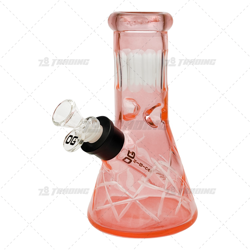 OG Original Glass Multi Color 8" Mini Beaker with Gift Box - OG626