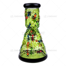 OG Original Glass 8Inches 7mm Glow In The Dark Art Beaker - OG627 / GREEN