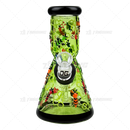 OG Original Glass 8Inches 7mm Glow In The Dark Art Beaker - OG627 / GREEN