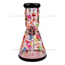 OG Original Glass 8Inches 7mm Glow In The Dark Art Beaker - OG627 / PINK