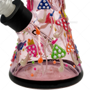 OG Original Glass 8Inches 7mm Glow In The Dark Art Beaker - OG627 / PINK