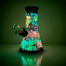 OG Original Glass 8Inches 7mm Glow In The Dark Art Beaker - OG627 / PURPLE