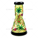 OG Original Glass 8Inches 7mm Glow In The Dark Art Beaker - OG627 / YELLOW