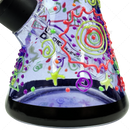 OG Original Glass 8Inches 7mm Glow In The Dark Art Beaker - OG627 / BLUE