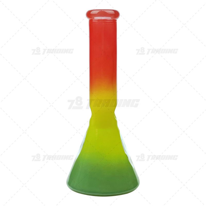 OG Original Glass 14inches Rasta Color Beaker with Giftbox - OG628