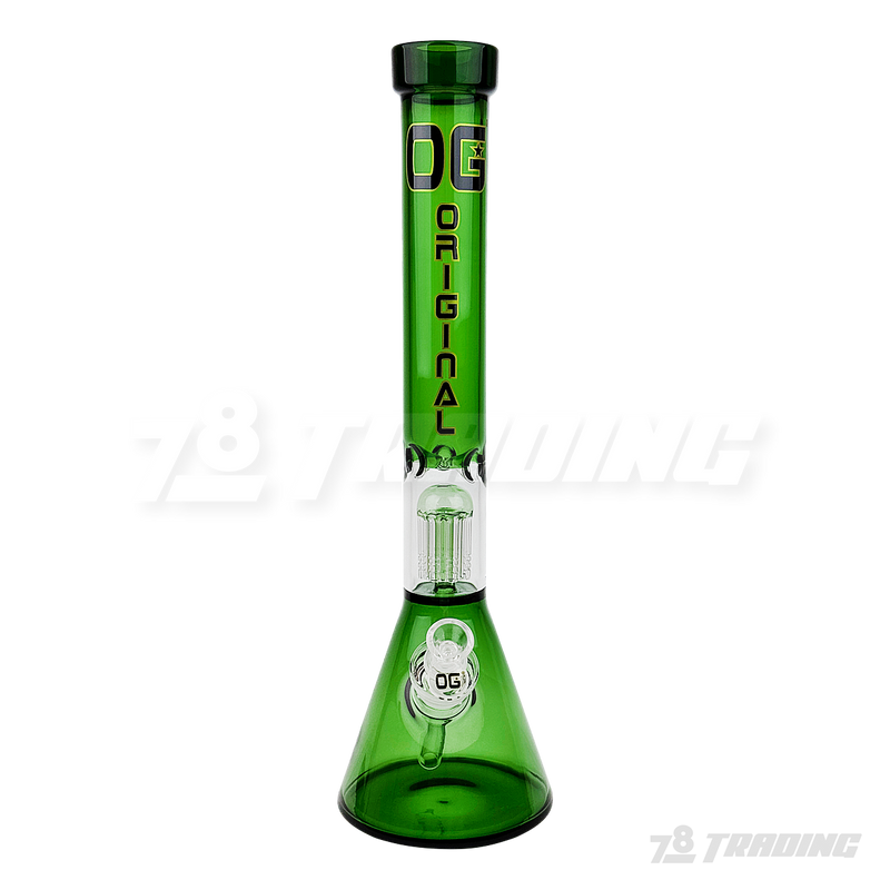OG Original Glass 17.5 Inches Color Tree Perc. Beaker