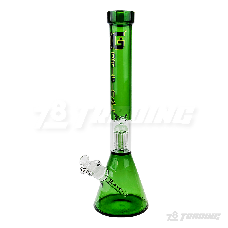 OG Original Glass 17.5 Inches Color Tree Perc. Beaker