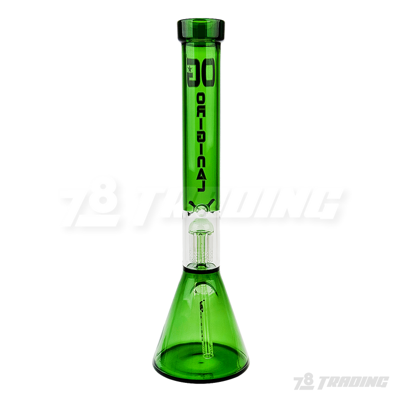 OG Original Glass 17.5 Inches Color Tree Perc. Beaker