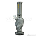 Metallic Chrome 14inches Skull Shape Base Water Pipe - SK144407