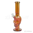 Metallic Chrome 14inches Skull Shape Base Water Pipe - SK144407