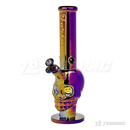 Metallic Chrome 14inches Skull Shape Base Water Pipe - SK144407