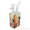 Square Juicy Box Cartoon Glass Pipe 7.5"