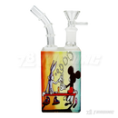 Square Juicy Box Cartoon Glass Pipe 7.5"