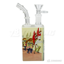 Square Juicy Box Cartoon Glass Pipe 7.5"