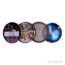 DOPE Rainbow Color Chrome Metal Grinder 60mm 4parts - RICK N MORTY